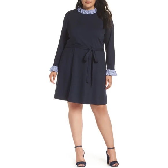 1901 Dresses & Skirts - 1901 STRIPE RUFFLE DETAIL DRESS ❤️IN STORES❤️